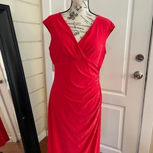 Figure Flattering Knit Dress with Side Ruching. Size 12. American Living.